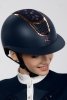 Kask Fair Play QUANTINUM CHIC ROSEGOLD W-V szeroki daszek,  granat